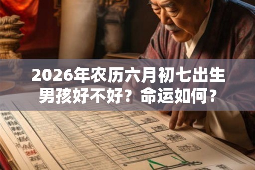 2026年农历六月初七出生男孩好不好？命运如何？