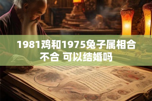 1981鸡和1975兔子属相合不合 可以结婚吗 1981鸡和1975兔子属相合不合 可以结婚吗