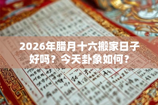 2026年腊月十六搬家日子好吗？今天卦象如何？