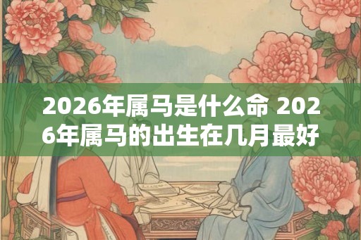 2026年属马是什么命 2026年属马的出生在几月最好