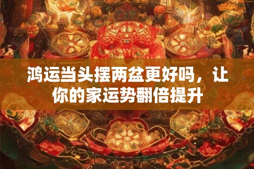 鸿运当头摆两盆更好吗，让你的家运势翻倍提升