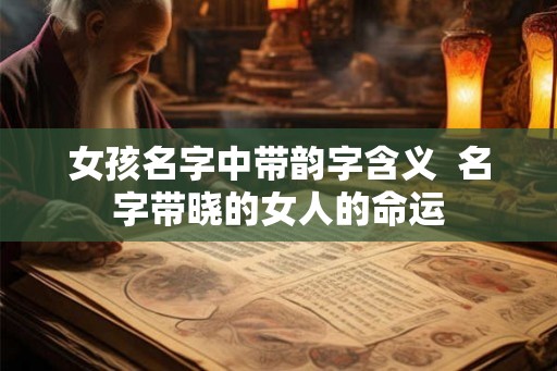 女孩名字中带韵字含义  名字带晓的女人的命运