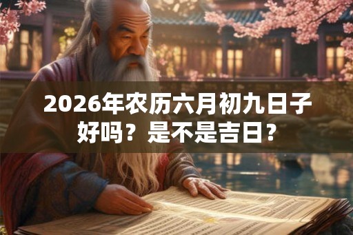 2026年农历六月初九日子好吗?是不是吉日? 2026年农历六月初九日子好吗?是不是吉日?
