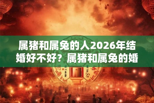 属猪和属兔的人2026年结婚好不好？属猪和属兔的婚姻相配吗？