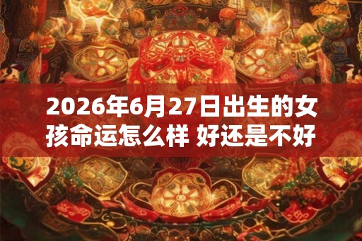 2026年6月27日出生的女孩命运怎么样 好还是不好 2026年6月27日出生的女孩命运怎么样 好还是不好