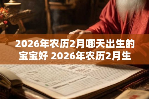 2026年农历2月哪天出生的宝宝好 2026年农历2月生子吉日