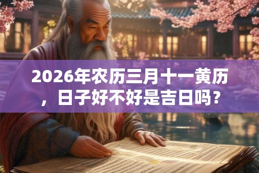 2026年农历三月十一黄历，日子好不好是吉日吗？