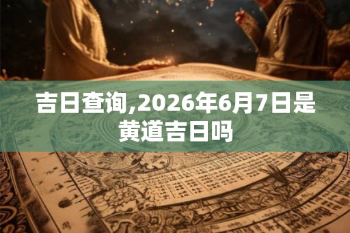 吉日查询,2026年6月7日是黄道吉日吗