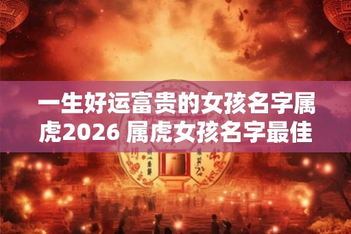 一生好运富贵的女孩名字属虎2026 属虎女孩名字最佳字