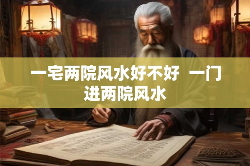 一宅两院风水好不好  一门进两院风水