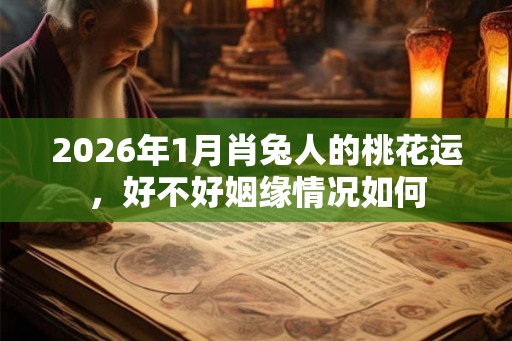 2026年1月肖兔人的桃花运，好不好姻缘情况如何