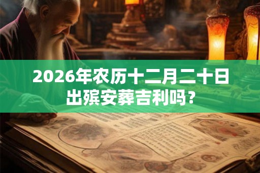2026年农历十二月二十日出殡安葬吉利吗？