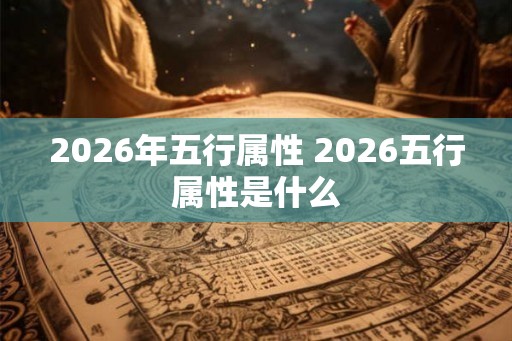 2026年五行属性 2026五行属性是什么