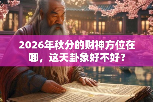 2026年秋分的财神方位在哪，这天卦象好不好？