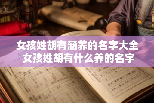 女孩姓胡有涵养的名字大全 女孩姓胡有什么养的名字推荐