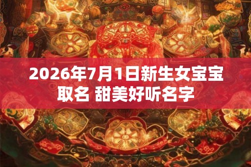 2026年7月1日新生女宝宝取名 甜美好听名字