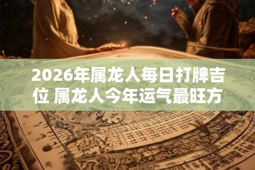 2026年属龙人每日打牌吉位 属龙人今年运气最旺方位在哪儿
