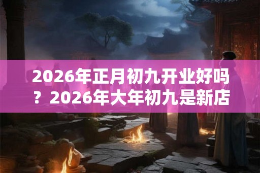 2026年正月初九开业好吗？2026年大年初九是新店开张的吉日吗？
