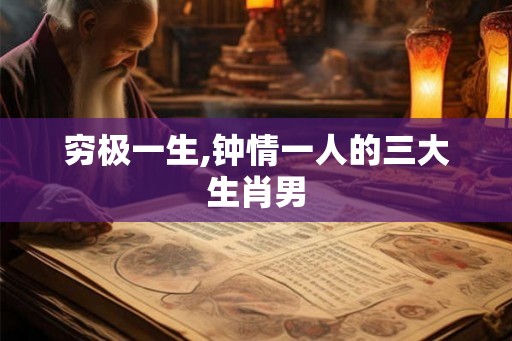 穷极一生,钟情一人的三大生肖男 穷极一生,钟情一人的三大生肖男