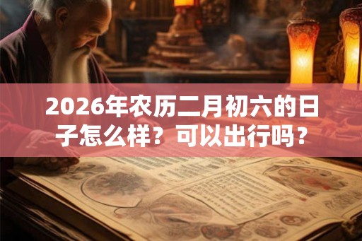 2026年农历二月初六的日子怎么样？可以出行吗？