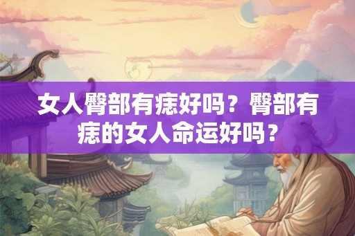 女人臀部有痣好吗？臀部有痣的女人命运好吗？