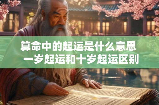 算命中的起运是什么意思  一岁起运和十岁起运区别