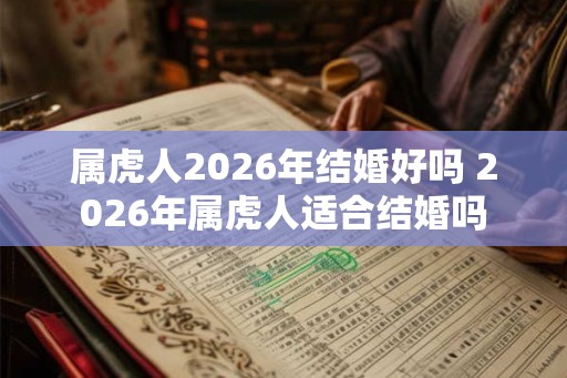 属虎人2026年结婚好吗 2026年属虎人适合结婚吗