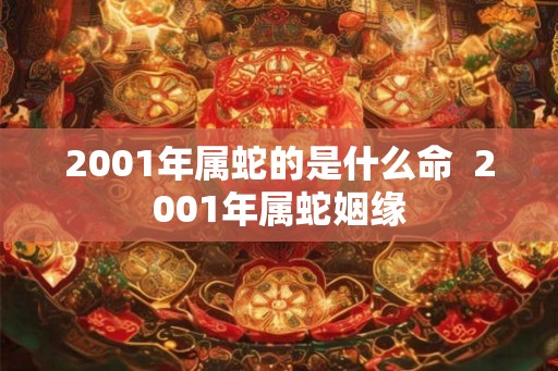 2001年属蛇的是什么命  2001年属蛇姻缘