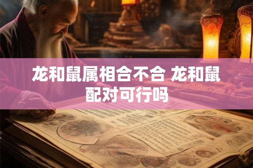 龙和鼠属相合不合 龙和鼠配对可行吗 龙和鼠属相合不合 龙和鼠配对可行吗