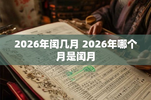 2026年闰几月 2026年哪个月是闰月