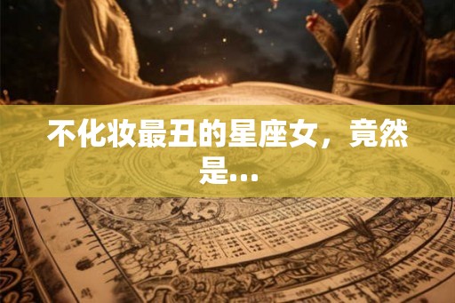 不化妆最丑的星座女,竟然是… 不化妆最丑的星座女,竟然是…