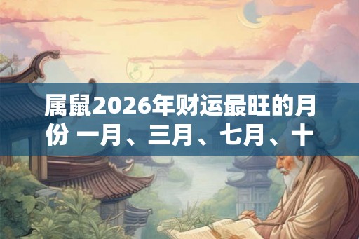属鼠2026年财运最旺的月份 一月、三月、七月、十月