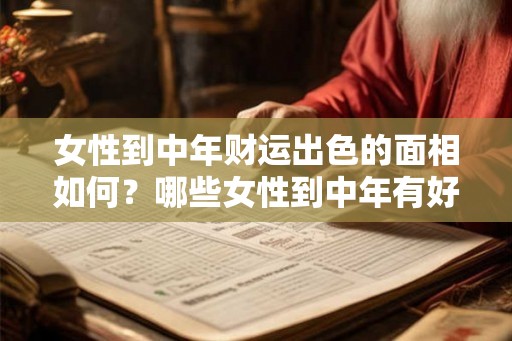 女性到中年财运出色的面相如何？哪些女性到中年有好运气？