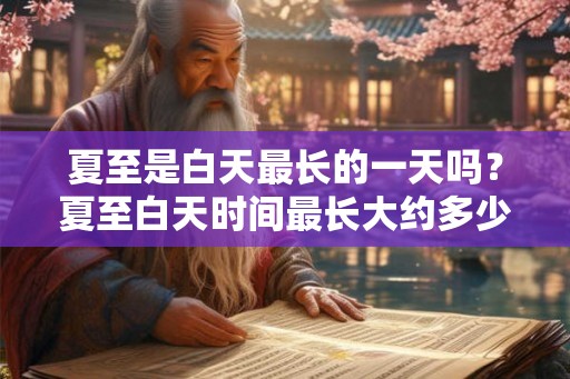 夏至是白天最长的一天吗？夏至白天时间最长大约多少小时？