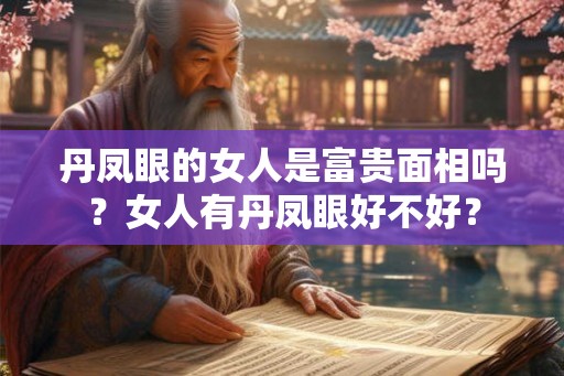 丹凤眼的女人是富贵面相吗？女人有丹凤眼好不好？