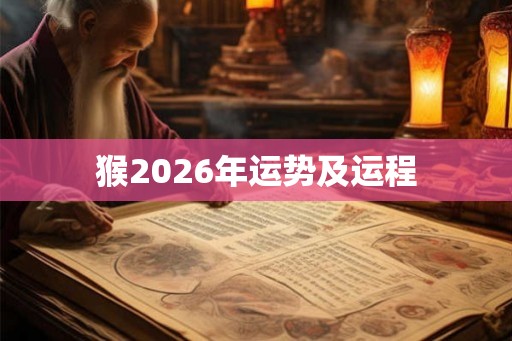 猴2026年运势及运程