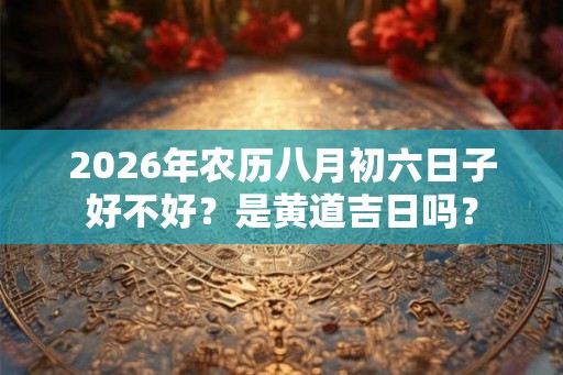 2026年农历八月初六日子好不好?是黄道吉日吗? 2026年农历八月初六日子好不好?是黄道吉日吗?