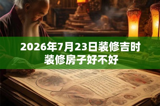 2026年7月23日装修吉时 装修房子好不好