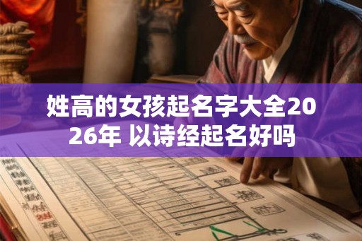 姓高的女孩起名字大全2026年 以诗经起名好吗