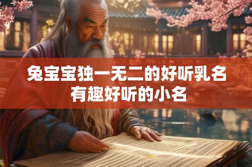 兔宝宝独一无二的好听乳名 有趣好听的小名