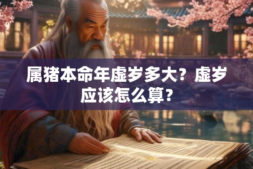 属猪本命年虚岁多大？虚岁应该怎么算？
