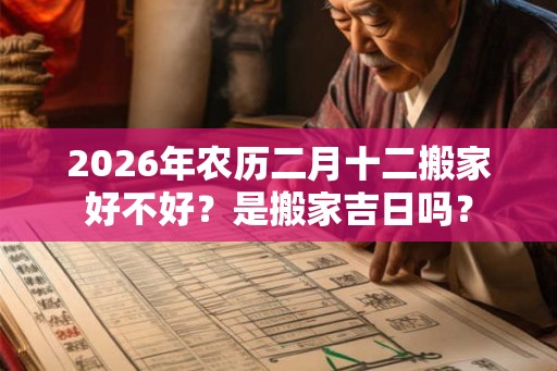 2026年农历二月十二搬家好不好？是搬家吉日吗？