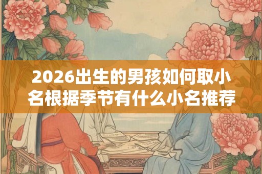 2026出生的男孩如何取小名根据季节有什么小名推荐