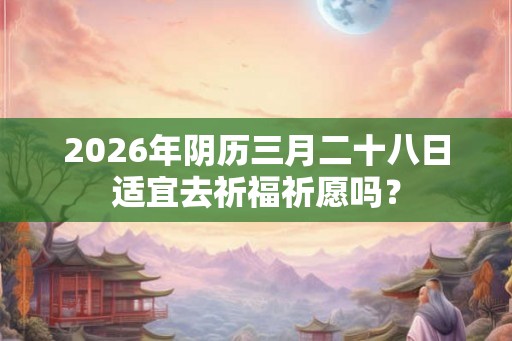 2026年阴历三月二十八日适宜去祈福祈愿吗？