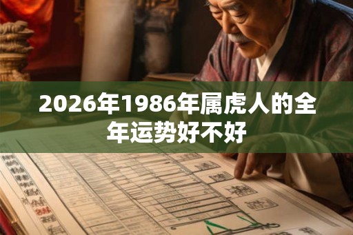 2026年1986年属虎人的全年运势好不好 2026年1986年属虎人的全年运势好不好