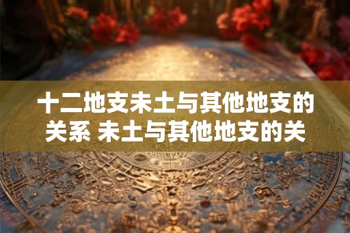 十二地支未土与其他地支的关系 未土与其他地支的关系如何