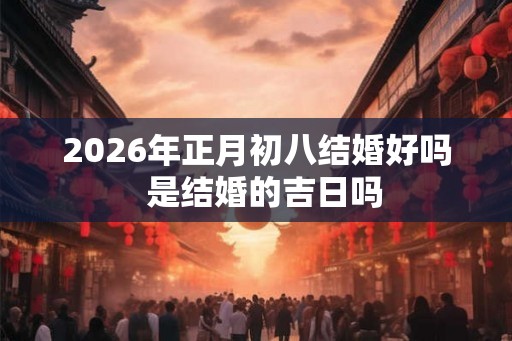 2026年正月初八结婚好吗 是结婚的吉日吗 2026年正月初八结婚好吗 是结婚的吉日吗