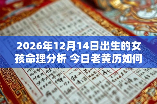 2026年12月14日出生的女孩命理分析 今日老黄历如何