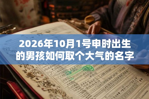 2026年10月1号申时出生的男孩如何取个大气的名字 2026年10月1号申时出生的男孩如何取个大气的名字