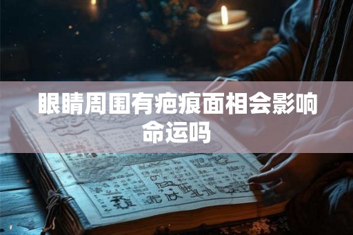 眼睛周围有疤痕面相会影响命运吗 眼睛周围有疤痕面相会影响命运吗